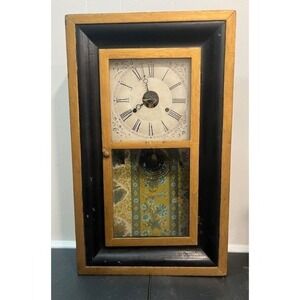 Antique Seth Thomas Shelf Mantel Clock c.1880 Plymouth Conn Brass Movement AS IS